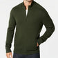 Alfani Men's Ribbed Full Zip Sweater Classic Fit Green Size XX-Large
