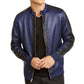 INC International Concepts Men's Quilted Knit Vacation Jacket Blue Size X-Large