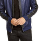 INC International Concepts Men's Quilted Knit Vacation Jacket Blue Size X-Large