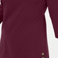 Karen Scott Women's Button Side 3/4 Sleeve Cotton Top Wine Size Small
