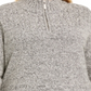 Karen Scott Women's Plus Cotton Half Zip Sweater Brown Size 2X
