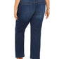 Style & Co Women's Ella Tummy Control Straight Leg Jeans Blue Size 22W