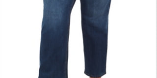 Style & Co Women's Ella Tummy Control Straight Leg Jeans Blue Size 22W
