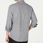 American Rag Men's Grindle Textured Shirt Gray Size Medium