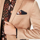 INC International Concepts Men's Slim Fit Stretch Satin Blazer Brown Size X-Large