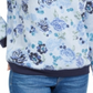Karen Scott Women's Printed Crewneck Sweatshirt Blue Size Petite Medium