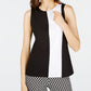 INC International Concepts Women's Colorblocked Top Black Size XX-Large