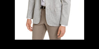 Alfani Men's Chambray Jacket Gray Size X-Large