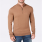 Club Room Men's Quarter Zip Wool Pullover Sweater Brown Size Large