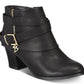 Thalia Sodi Women'sTully Faux Leather Strappy Ankle Boots Black Size 8 M