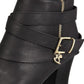 Thalia Sodi Women'sTully Faux Leather Strappy Ankle Boots Black Size 8 M
