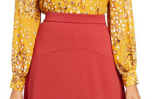 Alfani Women's Seaa Line MIDI Skirt Red Size 12