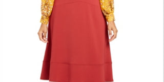 Alfani Women's Seaa Line MIDI Skirt Red Size 12