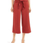Alfani Women's Tie Front Culotte Pants Red Size 8