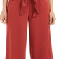 Alfani Women's Tie Front Culotte Pants Red Size 8