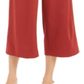 Alfani Women's Tie Front Culotte Pants Red Size 8