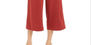 Alfani Women's Tie Front Culotte Pants Red Size 8