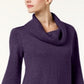 Karen Scott Women's Cowlneck Tunic Purple Size Large