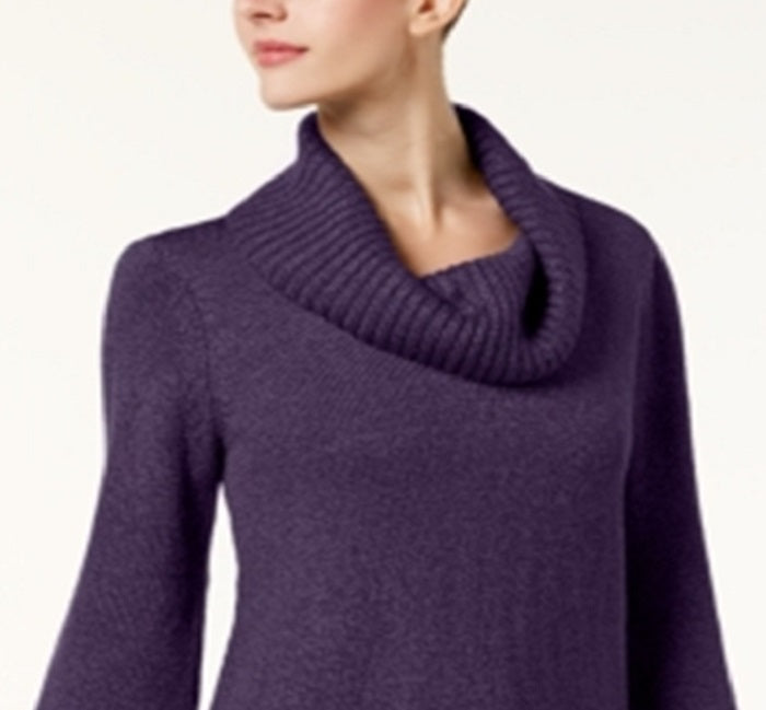 Karen Scott Women's Cowlneck Tunic Purple Size Large