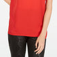 INC International Concepts Women's Keyhole Stud Knit Top Red Size Large