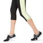 Ideology Women's Colorblocked Cropped Leggings Yellow Size Large