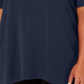 JM Collection Women's Plus Embellished Cold Shoulder Top Blue Size 2X