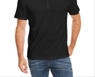 Club Room Men's Solid Henley Black Size Small