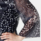 JM Collection Women's Plus Printed Lace Tunic Blue Size 0X