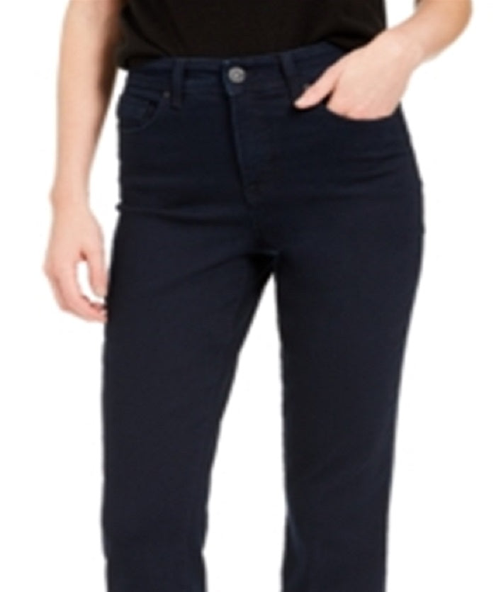 Style & Co Women's Curvy Straight Leg Jeans Blue Size 8