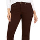 Style & Co Women's Curvy Fit Straight Leg Jeans Brown Size 16 S