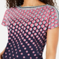 JM Collection Women's Printed Top Pink Size Small