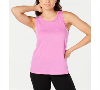 Ideology Women's Purple Mesh Back Tank Top Size Large