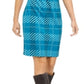 Alfani Women's Plaid Sheath Dress Plaid Blue Size 18