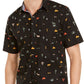 American Rag Men's Hieroglyphics Print Shirt Black Size XX-Large
