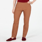 Charter Club Women's Cambridge Skinny Pull on Tummy Control Pants -Brown- Size 4