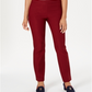 Charter Club Women's Cambridge Skinny Pull On Tummy Control Pants Red Size 10