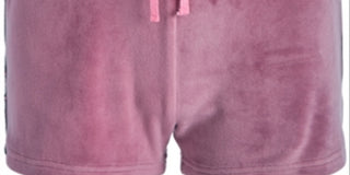 Ideology Big Girl's Side Taped Velour Shorts Purple Size Large