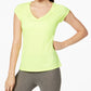 ID Ideology Women's Essentials Rapidry Heathered T-Shirt Yellow Size 1X
