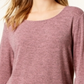 Style & Co Women's Double Bell Sleeve Top Red Size Petite