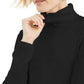 Karen Scott Women's Cotton Turtleneck Black Size X-Small