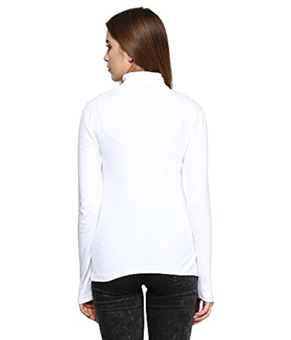 Karen Scott Women's Cotton Turtleneck White Size X-Small