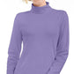 Karen Scott Women's Cotton Turtleneck Purple Size X-Large