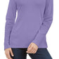 Karen Scott Women's Cotton Turtleneck Purple Size X-Large