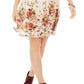 Style & Co Women's Printed Smocked Dress Beige Size PP