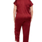 INC International Concepts Women's Intimates Solid Sleepwear Sleepwear Red Size 3X