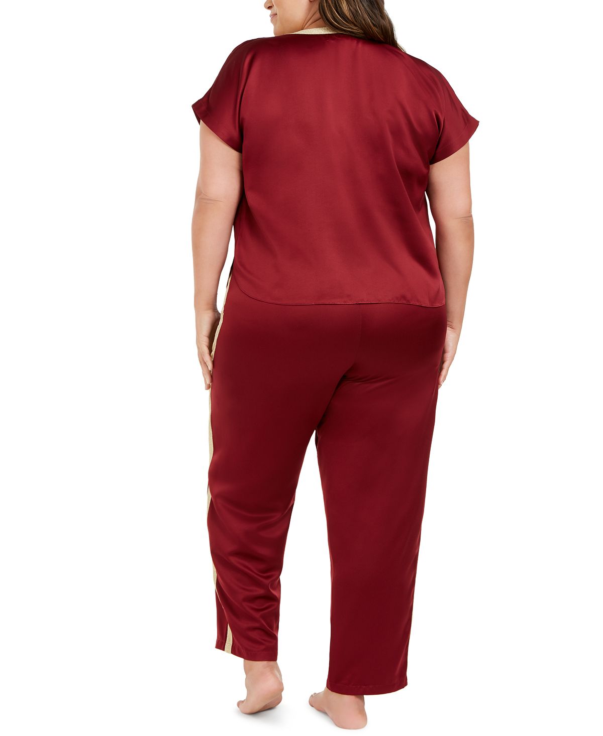 INC International Concepts Women's Intimates Solid Sleepwear Sleepwear Red Size 3X