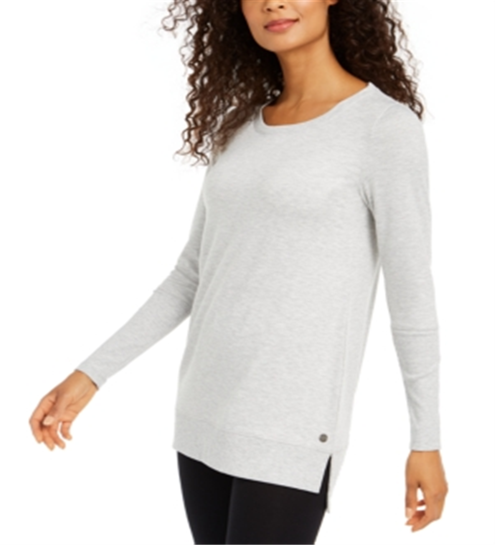 Ideology Women's Yoga Fitness Tunic Top Gray Size XS