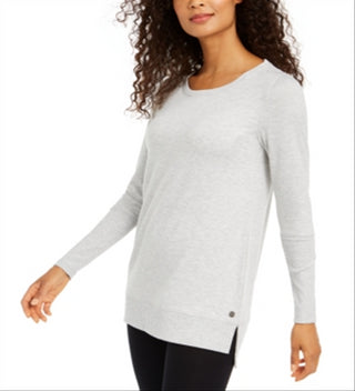 Ideology Women's Yoga Fitness Tunic Top Gray Size XS