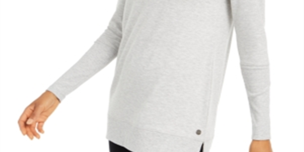 Ideology Women's Yoga Fitness Tunic Top Gray Size XS