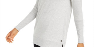 Ideology Women's Yoga Fitness Tunic Top Gray Size XS